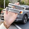 T28Volkswagen Series Aluminum Badge Car Body Stickers Decals Accessories For VW GTI Polo Golf Passat Tiguan T-ROC Arteon Jetta MK6