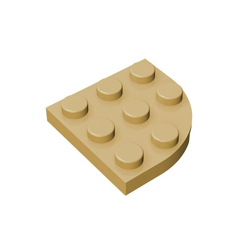 

50g/43pcs 30357 Round Corner 3 X Block Moc Hue Attachments Works With featuring Curved Brick DO-IT-YOURSELF Toys Ideal For Kid Tech Components 50g--43pcs бежевый