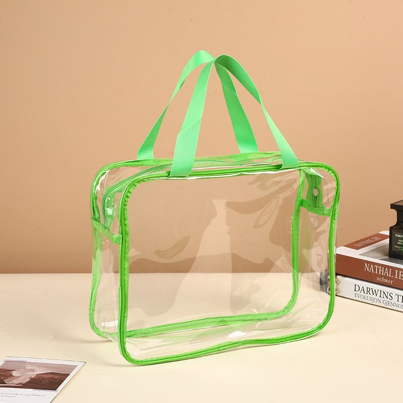6 Stück Klare PVC Toilettenartikel-Aufbewahrungstaschen Wasserdichter Handgehaltener Reise-Kosmetik-Organizer Mit Reißverschluss Aufbewahrung Geschenkbeutel