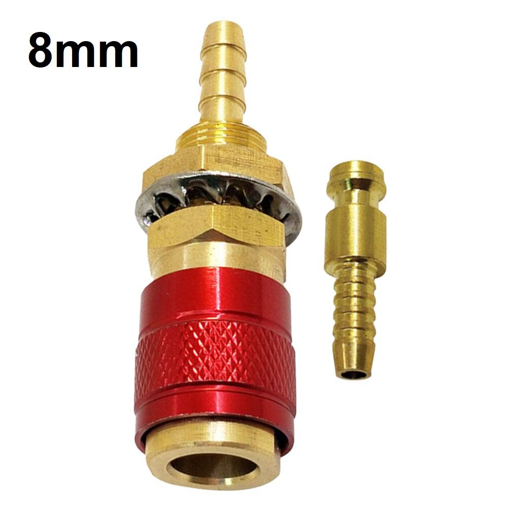 1set Red+Yellow+Blue Water Cooled&Gas Adapter Quick Connector Fitting For TIG Welding Torch Welding Torch Quick Connector