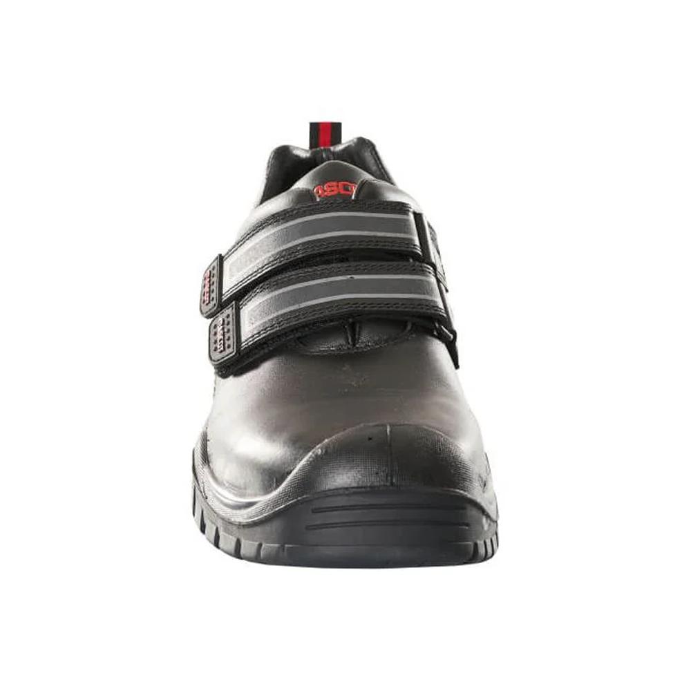 Mascot Mens Footwear Industry Leather Hook and Loop Safety Shoes