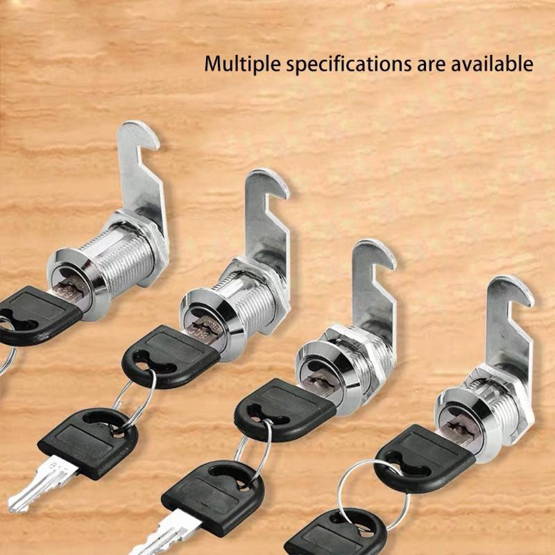 Letter Box Cam Cylinder Locks Zinc Alloy Drawer Locks with 2 Keys Cabinet Lock Security Furniture Locks Multi-size