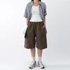 Onl Women Nylon Bermuda Pants 7 8 Pin Tuck Shorts