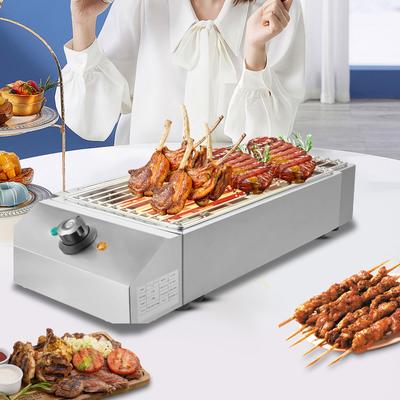 Gewerblicher Heim 1800W Elektrischer Rauchfreier Barbecue-Ofen Grill Für BBQ-Ausrüstung Edelstahl Kochplatte BBQ-Grills
