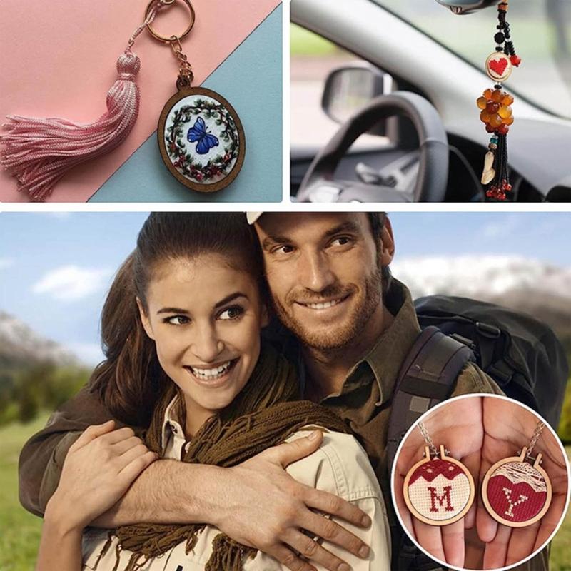 Mini Embroidery Hoop Rings for Different Kinds of Crafts Needle Art Fabric Paint