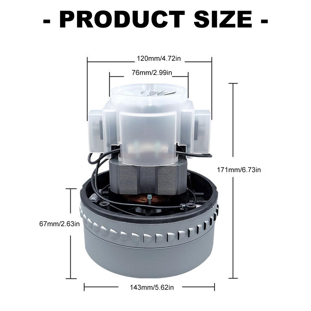 Energy Saving Replacement Vacuum Motor Strong Suction For Home Pet Hair Removal Dust Collection Appliance Component