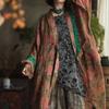 Camicie Vintage da Donna Stampa Floreale Top Primavera Stile Cinese Manica Lunga Patchwork Alta Qualità Camicie Lunghe