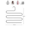 5 Tiers Trouser Hanger Scarf Shawl Dress Clothes Scarf Tie Hanger Towel Closet Organizer