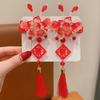 Flower Chinese New Year Headwear Bow Ancient Style Hairpin Simple Hanfu Hairpin  Children