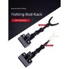 ABS Fishing Rod Holder Clip for Rafts and Bucket Fishing, Clamps-On Rod Support Clip for Sea Breaks and Tackle Organization