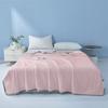 Solid Color Summer Ice Silk Quilted Quilt Thin Breathable Cooling Blanket Throw Blanket  Dormitory
