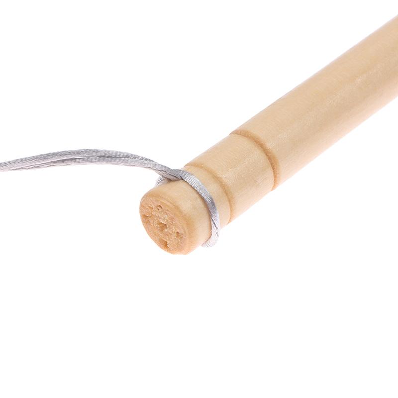 Ahşap Saplı Çin Tarzı Yuvarlak Fan Taşınabilir Baskılı Vintage Fan