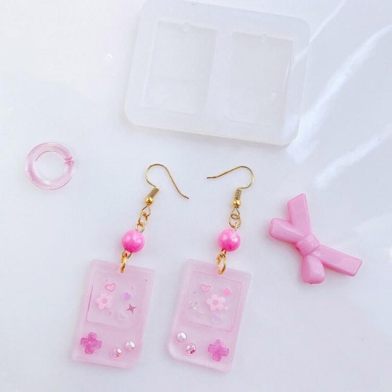 Epoxidové tekuté písky Silikonové formy Tvar přehrávače médií Přívěsek Forma Pryskyřice Forma na přívěsek Ruční výroba