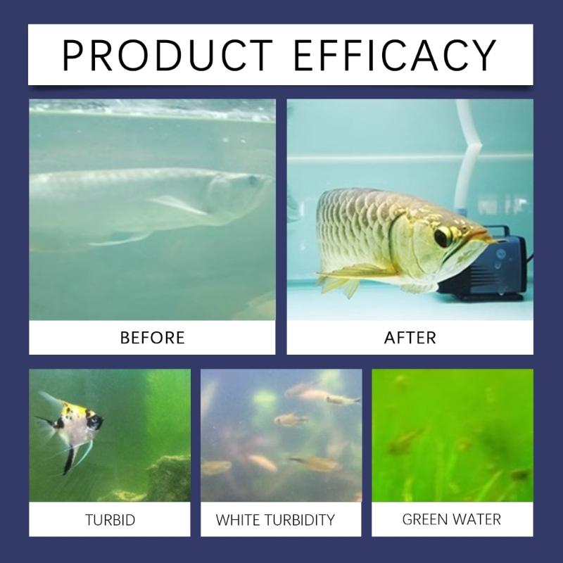 

Effective Water Purifiers Capsules Clarifier Solution for Fishtanks Living Environment Solution for Aquariums