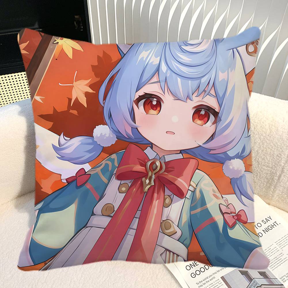 Game Genshin Impact Sigewinne Pillow Case Square Pillow Bedroom Sofa Leisure Comfort Cushion Car Home Decoration