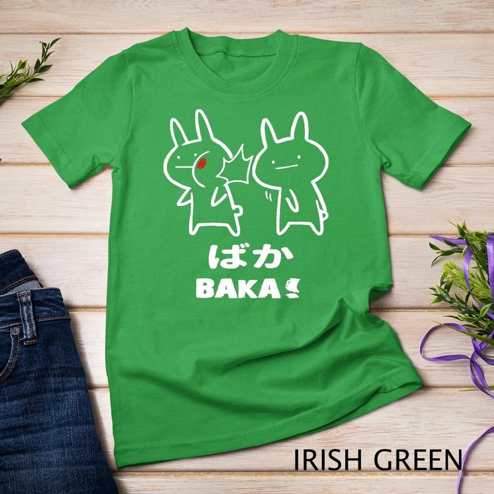 Funny Anime Japan Baka Rabbit Baka Japanese Anime Lover T-Shirt Unisex T-shirt 4 S
