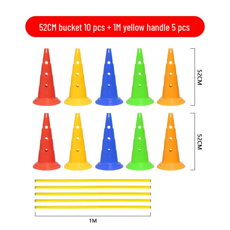 Children's Sports Training Hurdles and Cones Set
