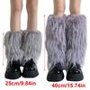 Women's Thick Fuzzy Leg Warmers Soft Plush Boot Covers Toppers for Costume Parties Winter Fashion Accessory Leg Gaiters