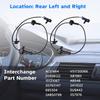 Rear Wheel Speed ABS Sensor Left Right Fit For 2007 2008 2009 2010 2011 2012 2013 2014 Cadillac Escalade ESV EXT, Chevy Tahoe Avalanche Suburban, GMC