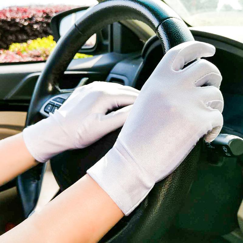 Gants de protection solaire unisexes avec élasthanne élastique pour événements, conduite et cyclisme