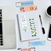 30 Lesezeichen mit Lesemotiven, Harajuku-Stil, Geschenkidee für Cafés, Papierwaren für Schüler, ideal für Bücherwürmer und Studenten