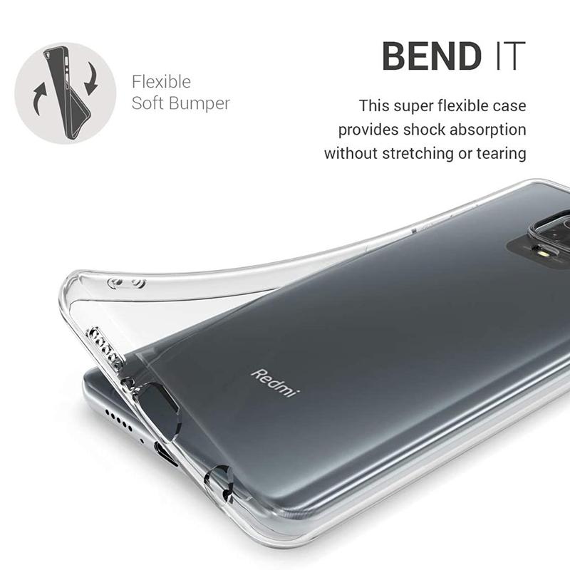 Silicone Clear Soft Phone Cover Case For Xiaomi Redmi Note 9 Pro Untra Thin Back Fundas For Redmi Note