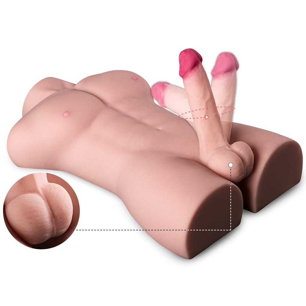 Realistic Sex Doll with Dildo TPE Love Dolls Female Masturbator Sex Toys for Women