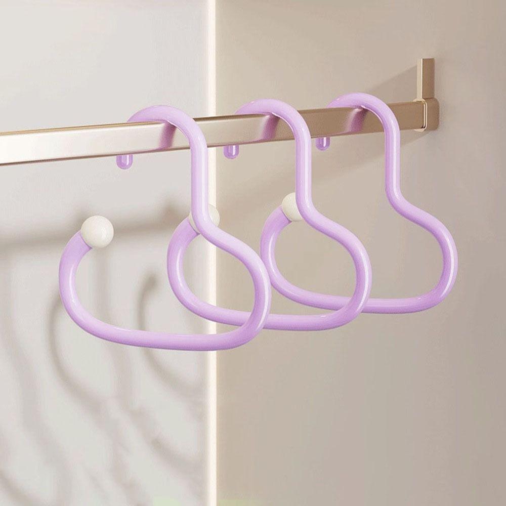 6Pcs Anti Slip Circle Ring Hat Hanger Plastic Hat Storage Hook Round Scarf Tie Hanger  Wardrobe