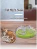 Cat Maze Treat Dispenser: Slow Feeder & Teaser Toy for Interactive Play & Intelligence Training