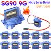 1-20PCS SG90 9G Micro Digital Motor Fixed-Wing for RC Helicopter Aircraft Airplane SG90 9G Servo 450 Fixed-wing Helicopter Model