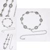 Silver Metal Waist Chain For Women With Retro Carved Buckle For Spring And Fall