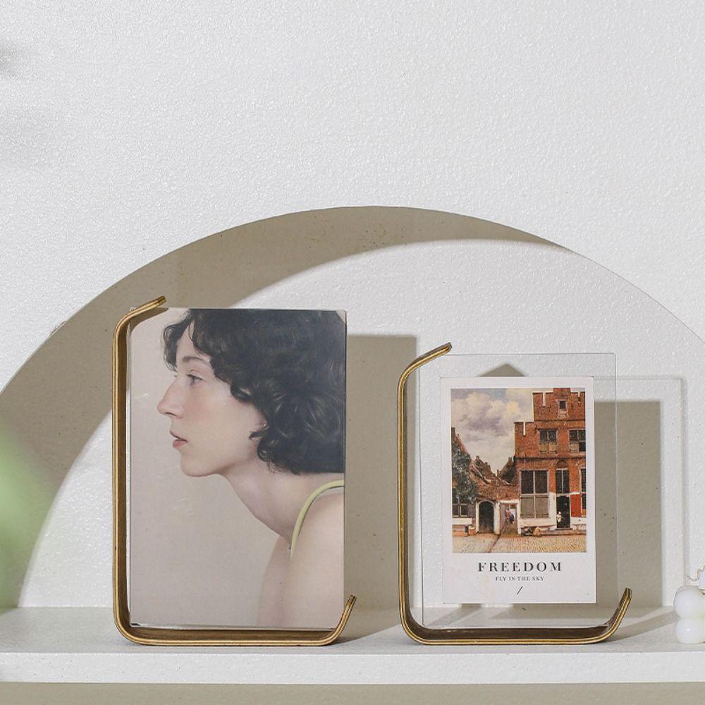 Clear Double-side Photo Frame DIY Picture Display Frame Acrylic Photo Frame Calendar Display