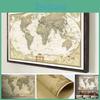 Vintage Retro Paper World Map Poster For Unique Children Gifts And Stylish Wall Decor