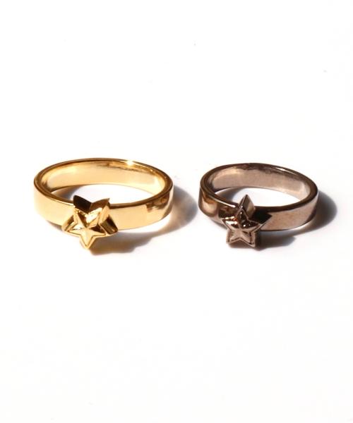 Bonbeau Double Star Point Chic Simple Ring Star Point Unique Bold Ring (C Type)