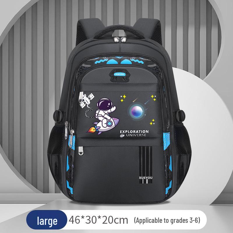 Lightweight Astronaut Backpack for Elementary Students, Large Capacity, Spine Protection, Wear-Resistant, Grades 1-6