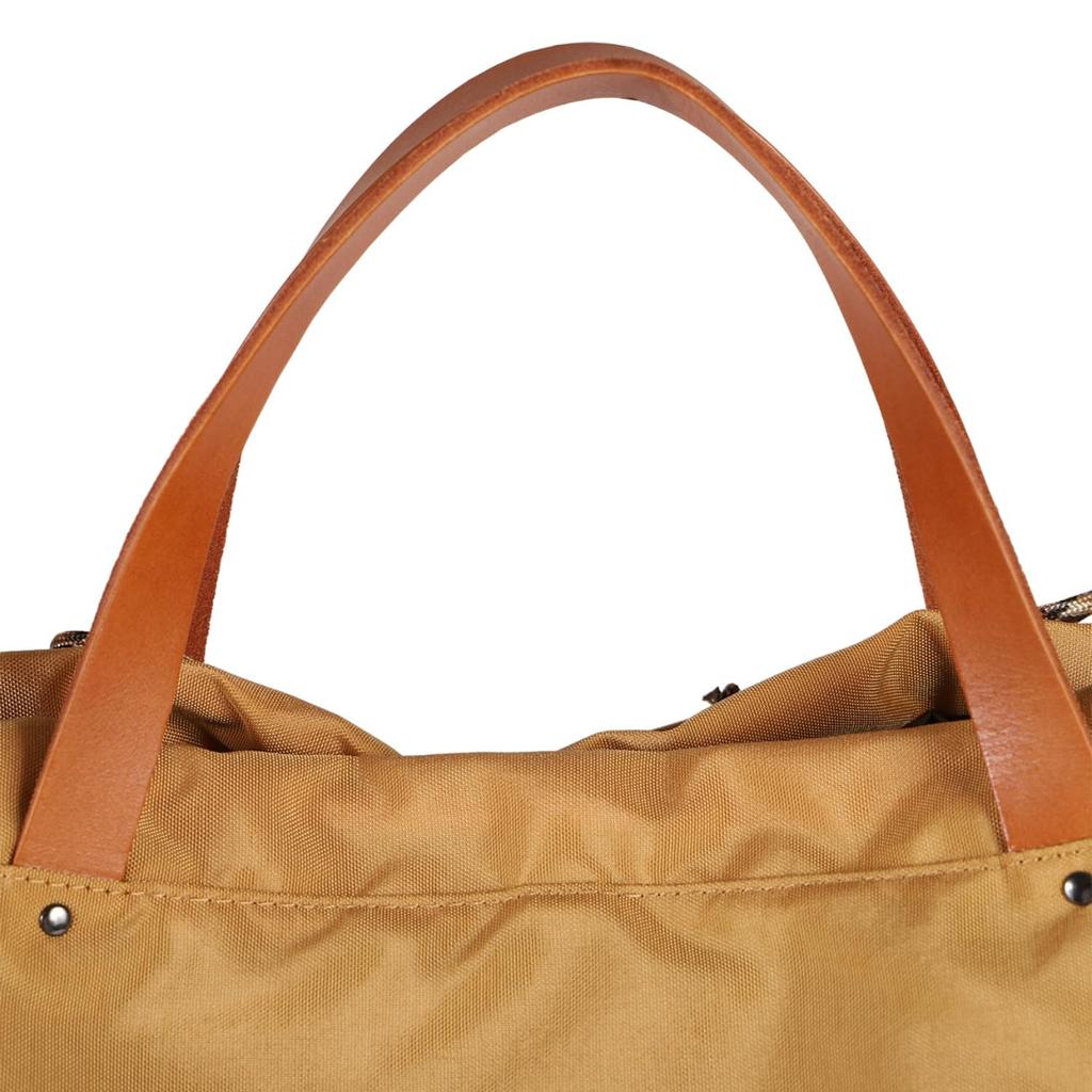 CIE ERDIGER STOFFBEUTEL-L GRAU Zugbeutel, Hergestellt in Japan, 2-Wege-Umhängetasche, Echtes Leder, Großes Fassungsvermögen, Umweltfreundliches Nylon, für Männer und