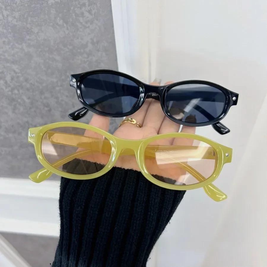 Fashion Oval Sunglasses Women Men Brand Designer Cool Sun Glasses Female Outdoor Colorful Travel