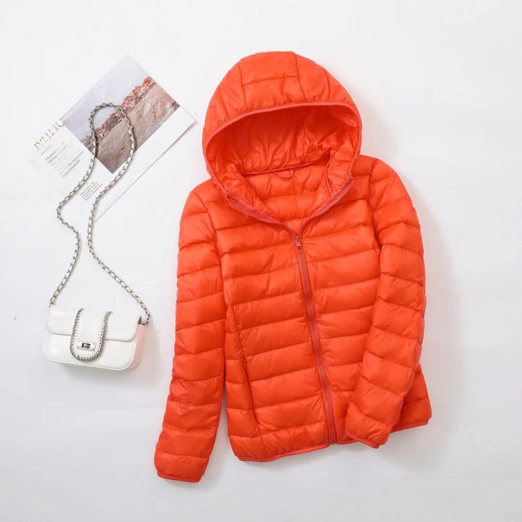 Women Puffer Jackets Plus Size Hooded Female Ultra Lightweight Packable Down Coats