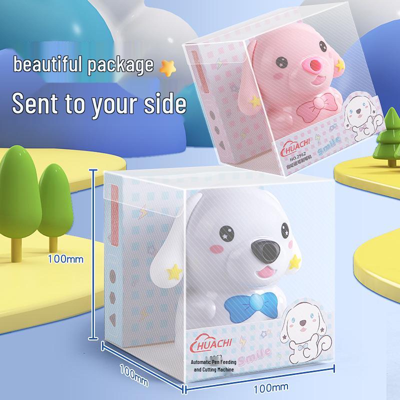 Cartoon Hand-Crank Pencil Sharpener for Kids: Primary School Student Automatic Rotating Sharpener