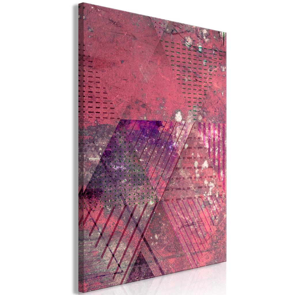 Painting - Crimson Abstraction (1-Part) Vertical