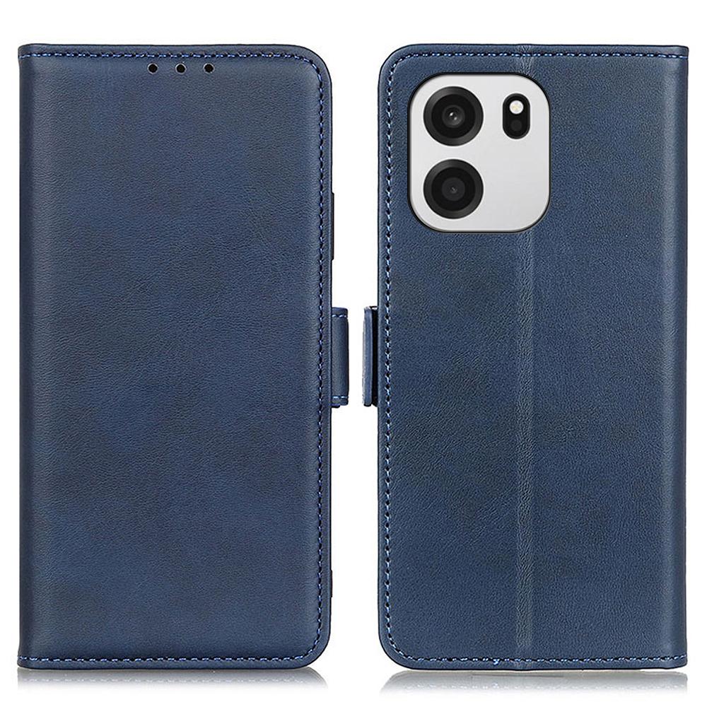 For Samsung Galaxy S26+ Leather Case Wallet Stand Solid Color Anti Drop Phone Cover