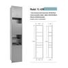 Recessed Stainless Steel Multi-Function Bathroom Dispenser