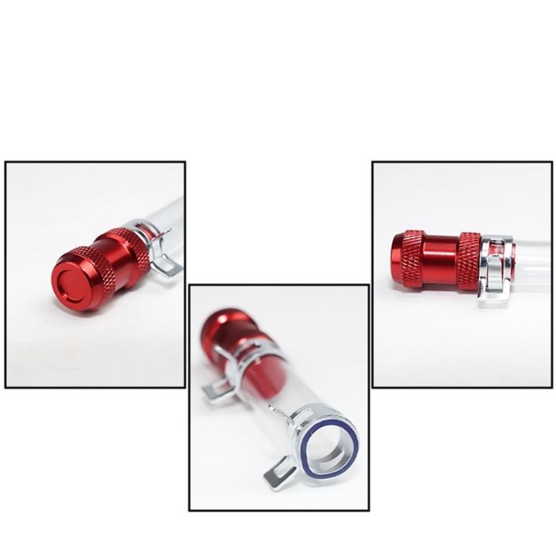 Motorcycle Air Filter Drain Tube Seal with Clear Tube Design, Service Part for Garage Maintenance and Upkeep Work