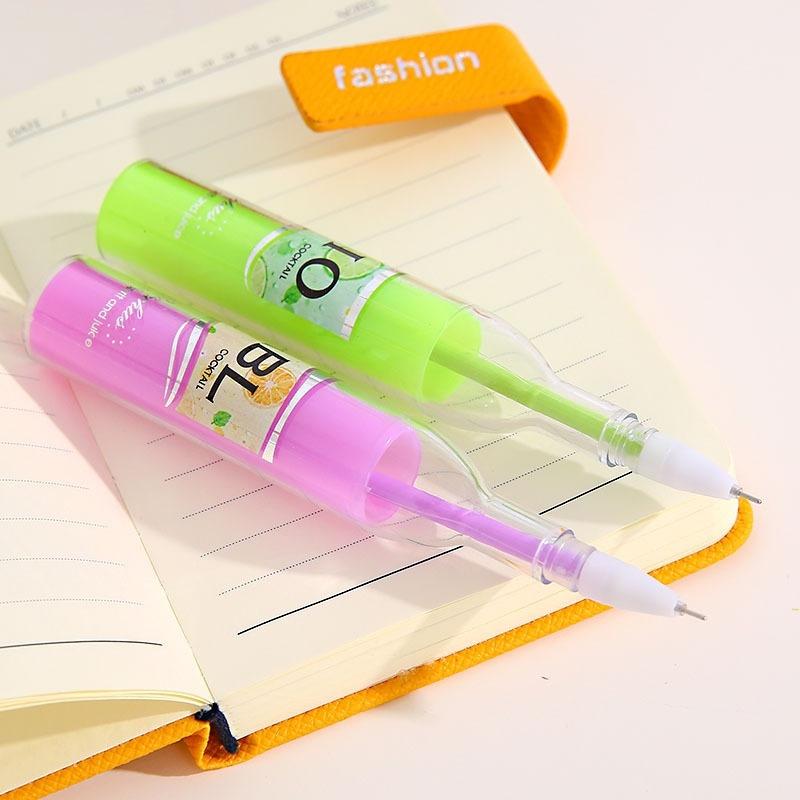 2pcs  Creative Cute Cocktails Neutral Pens&Gel Pens Bottle S Stationery School & Office & Promotional Supplies Writing Tools