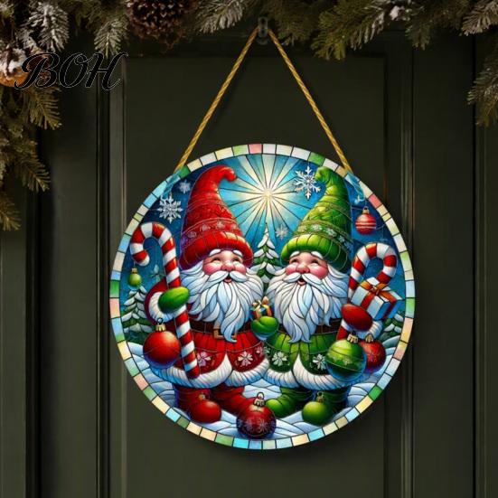Seasonal Home Hanging Ornaments Christmas Tree Ornaments, Acrylic Festive Pendants with Lanyard for Decor Holiday Party Decoration, Indoor Scene