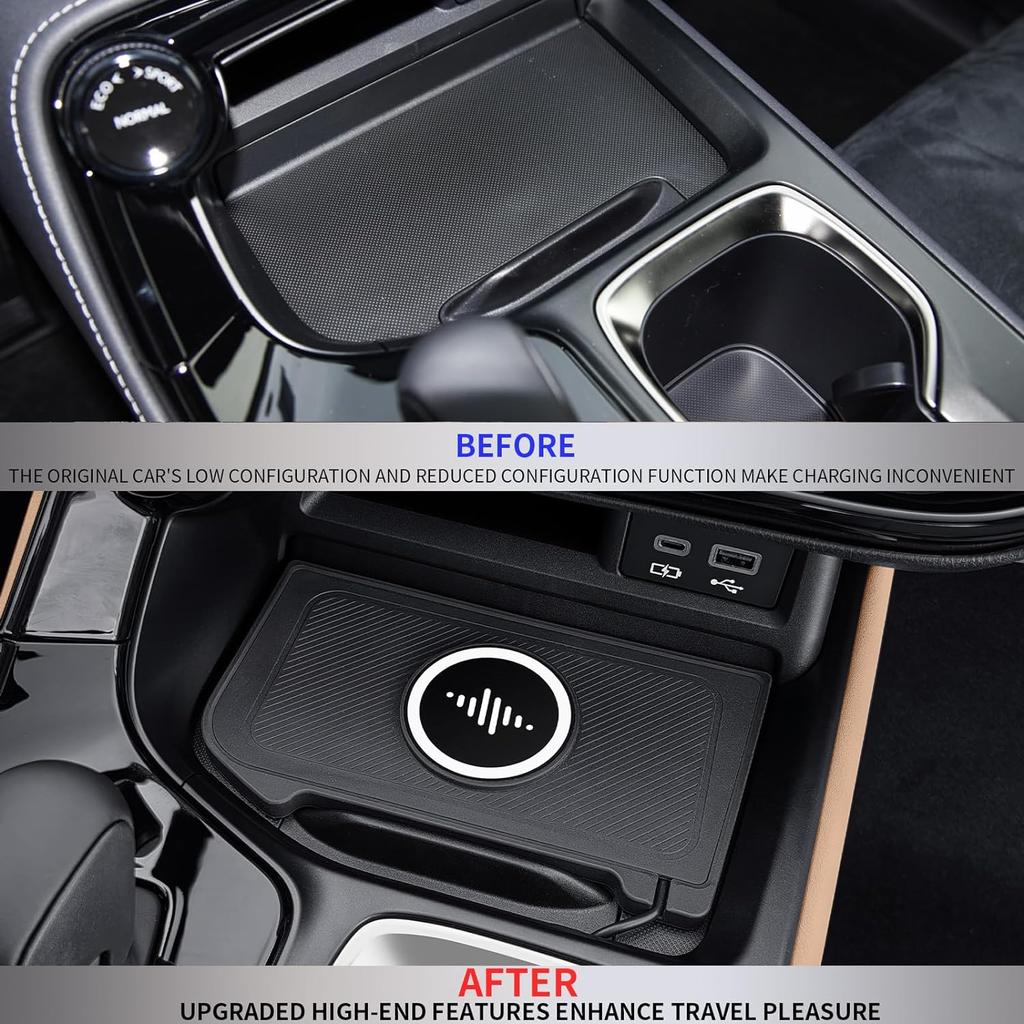 Geeignet für Lexus 2022–2024 NX250/NX350/nx450h + Zentralsteuerung für kabelloses Laden, Autotelefonladegerät, kabelloses Laden mit magnetischer Saugfunktion