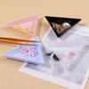 BEPAN 10Pcs Colorful Plastic Triangle Nail Art Organizer Trays Perfect for Beads,Pearls&Jewelry Storage Lightweight Design DIY Tools