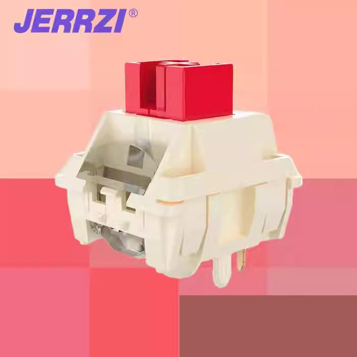 

Jerrzi Honey Bean Switch Mechanical keyboard Silent Switches 5 Pins 42g Linear LY POM Lubricated Smooth Mute Keyboard Switch DIY 10 PCS