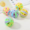 Pipitao Colorful Splicing Bell Ball Large Cat Toy, Cat Self-hi Bell Pet Toy