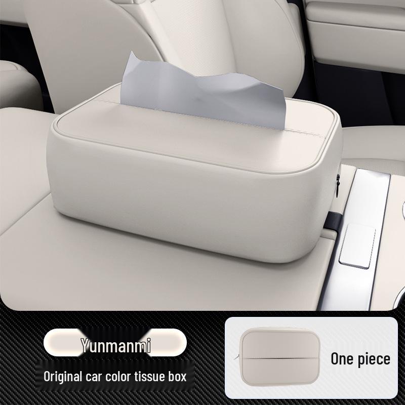 LeDao L90 Car Armrest Tissue Holder - Seat Back Interior Decor Car Tissue Box [Yaoye Black] - 1 Pack